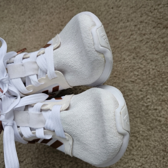 Adidas womens edge lux 3 copper metallic white athletic running sneakers size 7 - Picture 7 of 9